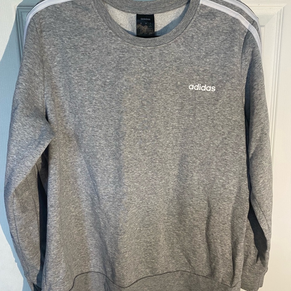 gray adidas sweatshirt